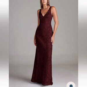 Azazie Tianna, Cabernet Floral Burnout